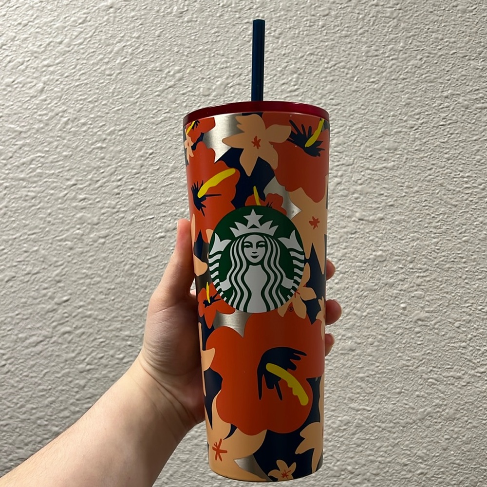 Brand new, never used. Hibiscus 2020 Starbucks tumbler